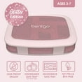 thumbnail image 3 of Bentgo Kids 5-Compartment Lunch Box - Glitter Design for School, Ideal for Ages 3-7, Leak-Proof, Drop-Proof, Dishwasher Safe, & Made with BPA-Free Materials (Glitter Edition - Petal Pink), 3 of 8
