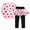 H226-Pink, variant on TOWED22 Toddler Girl Clothes Baby Sweatshirt Cute Graphic Print Fall Winter Outfits Long Sleeve Tops Pants Set 2 Pcs,Red,5-6 Y