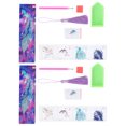 thumbnail image 3 of Hanging Crafts, DIY  Painting, Feather Pattern Clear Cutting  Bookmarks, Kids DIY Lovers For Beginners  Painting Lovers, 3 of 8