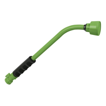 Indoor Watering Wand - Martha Stewart MTS-WW16 Aluminum Watering Wand | Adjustable Flow Rate | Shut-Off Valve | Foam Grip | 16-Inch