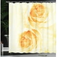 thumbnail image 4 of Ambesonne Abstract Shower Curtain, Watercolor Rose Flower, 69"Wx84"L, Yellow and Beige, 4 of 5