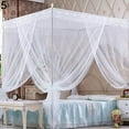 thumbnail image 2 of Manunclaims Mosquito NET for Bed Canopy, Four Corner Post Curtains Bed Canopy Elegant Mosquito Net Set For Home Decor Girls Boys Adults Bed Gift, Twin /Full/Queen/King Size Bed, 2 of 8