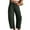 Green, variant on ZZwxWA Wide Leg Corduroy Pants for Women Fall Trendy Cropped Pants Elastic Waist Mid Rise Cord Barrel Jeans with Pockets