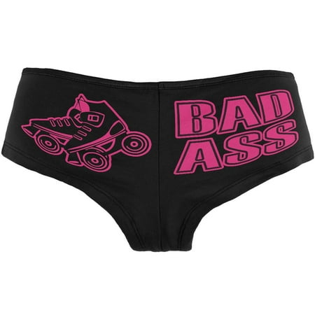 Roller Derby Bad Ass Black Women's Booty Shorts (Best Ass In Booty Shorts)