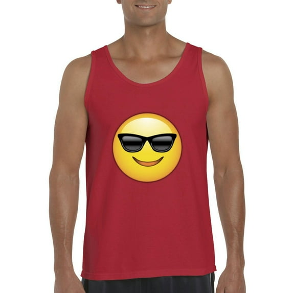 Normal is Boring - Men's Tank Top for Men, up to Men Size 3XL - Emoji with Sunglasses