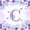 Purple White C, variant on jejeloiu Purple Butterfly Monogram A 7-Piece Twin Bedding Sets For Girls,Watercolor Floral Blossom Bedding Comforter Set,Pink Reversible