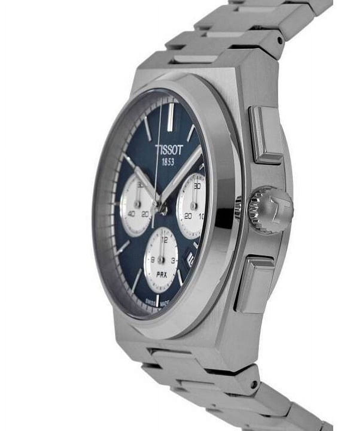 Tissot PRX Men's Automatic Watch with Blue Dial, Silver-Tone