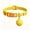 Yellow, variant on YUNOVA Waterproof Pet GPS Tracker, Mini Bell Shaped Dog Cat Collar Locator No Monthly Fee Compatible with iOS Android HarmonyOS
