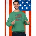 thumbnail image 2 of All American Dad 4Th July. Sweatshirt Men -Image by Shutterstock, Male Medium, 2 of 4