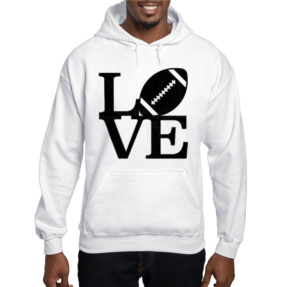 CafePress - Love Football Hooded Sweatshirt - Pullover Hoodie, Hooded Sweatshirt