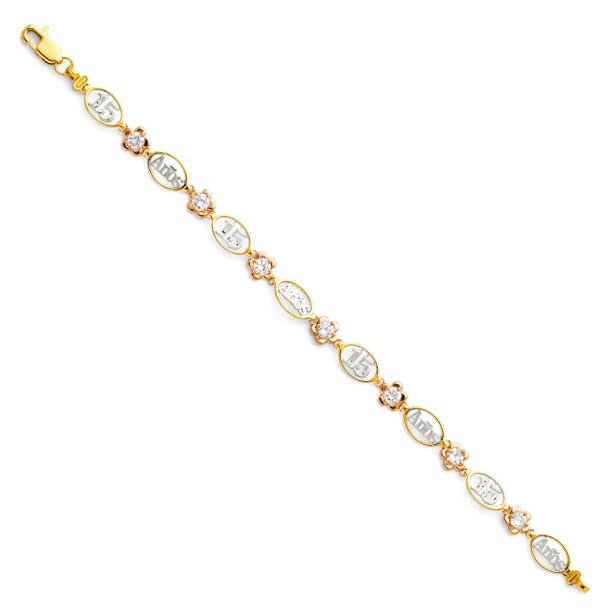 Jewelry 14k Gold Quinceanera Sweet 15 Years Bracelet Jewelry Gifts