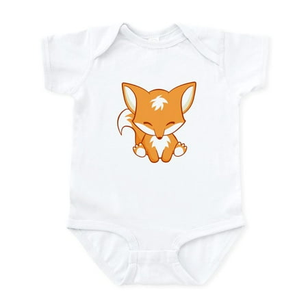 

CafePress - The Happy Fox Body Suit - Baby Light Bodysuit Size Newborn - 24 Months