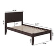 thumbnail image 3 of Bowery Hill Modern Wood Twin XL Platform Bed with USB Charger in Gray, 3 of 3