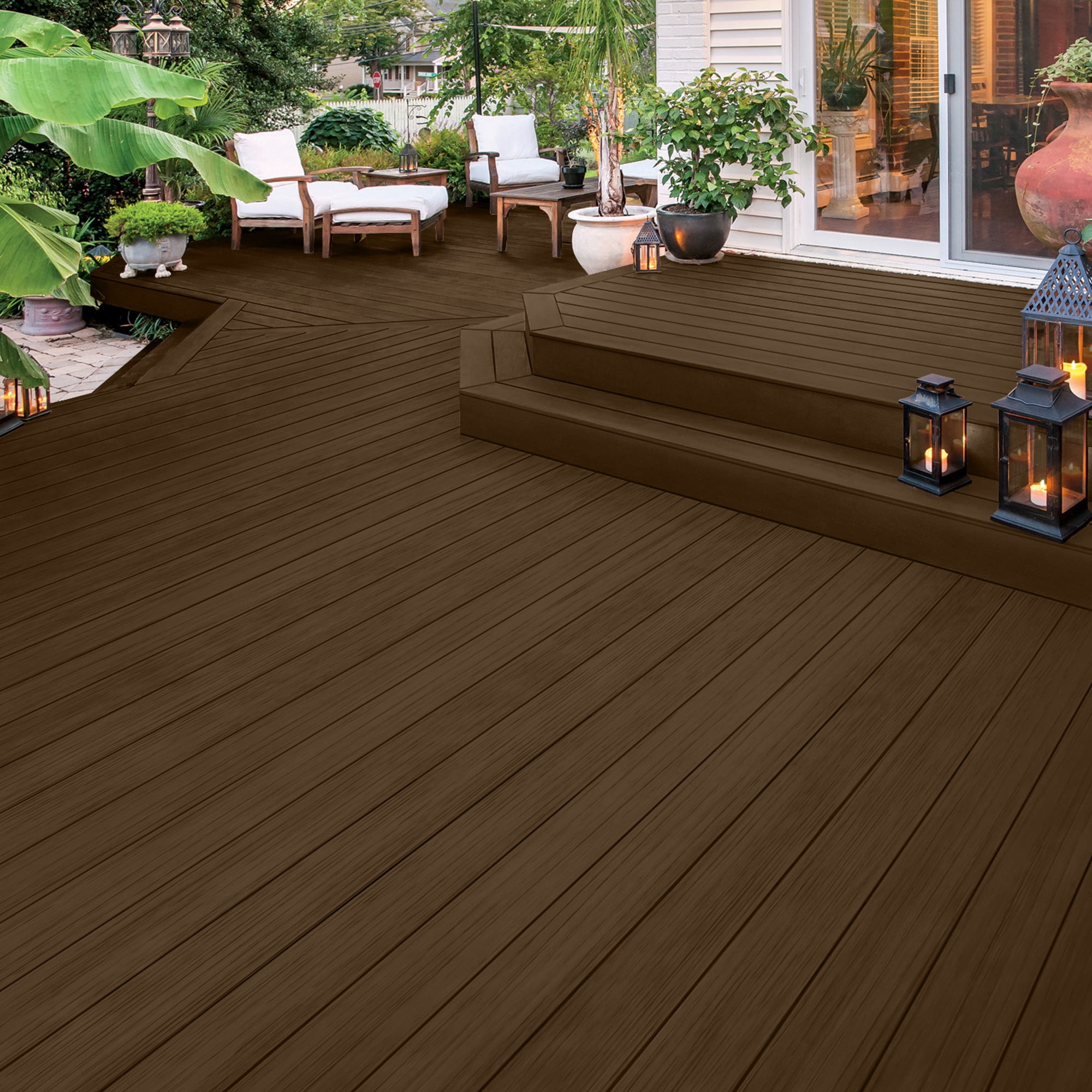 Olympic Maximum 5 Gallons SC-1004 Autumn Brown Solid Color Exterior Stain and Sealer in One