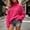 Hot Pink women turtleneck sweater a1, variant on Tusihei Women Turtleneck Cable Knit Sweater Loose Oversized Chunky Pullover Casual Warm Long Sleeve Fall Winter Top, White S