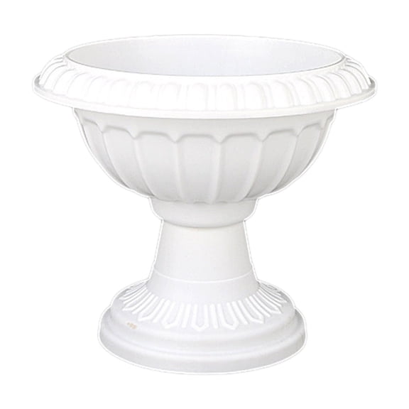 European Style Roman Plastic Flowers Pot, Vintage Roman Column Planter, Split Half Design Decorative Pot for Artificial Flowers Arrangement Garden Decor