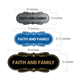 thumbnail image 2 of Designer Faith and Family Sign (Brushed Gold) - Medium, 2 of 4