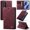 Red, variant on CaseMe Calf Leather Lining Microfibre Wallet Case for Samsung Galaxy S20 5G 6.2-inch with RFID Blocking,Magnetic Closure,Card Slots,Cash Slot,Kickstand,Shockproof Flip Folio Protective Phone Case
