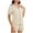 Beige, variant on 2 Piece Summer Sets for Women Short Sleeve V-Neck Blouses & Shirts Sets Women's Solid Color Casual Comfortable Home Pajamas Short Sleeve Shorts Set Casual Sets for Women 2 Piece Black xl
