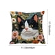 thumbnail image 3 of Funda de almohada con estampado de animales | Cojín de sofá de tela flocada | Cojín decorativo de 45 x 45 cm para salón y dormitorio, 3 of 5