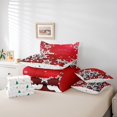 thumbnail image 5 of YST Merry Christmas Comforter Set, 7-Piece, Snowflake Theme, Red, Reversible, Queen, 5 of 5