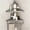 Gray, variant on Triangle Bathroom Stainless Steel Adhesive Shower Rack No drilling required includes four hooks Two-tier shelving unit, two bags of accessories .1.2*9*11.10in White