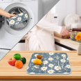 thumbnail image 4 of Ryvnso Daisy Floral Dish Drying Mat for Kitchen Countertop 18x24 Large Dish Pad Drainer Rack Dish Sink Mats, 4 of 7