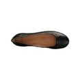 thumbnail image 2 of NATURALIZER Womens Black Breathable Arch Support Cushioned Brittany Slip On Leather Ballet Flats 6 M, 2 of 3