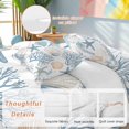 thumbnail image 4 of Summer Ocean Life Duvet Cover Set Queen Size Marine Starfish Coral Line Art Soft Lightweight Comforter Covers 4 Piece Bedding Set with 1 Duvet Cover 1 Bed Sheet & 2 Pillow Shams, 4 of 8
