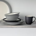 thumbnail image 5 of Noritake Colorwave Slate + Graphite 16-Piece Curve Dinnerware Set in Mixed Slate and Graphite, Service for 4, 5 of 7