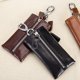 thumbnail image 3 of Minnieouse Cartera de cuero, monedero de almacenamiento de llaves, llavero portátil, lápiz labial Vintage, tarjetero con cremallera, negro para Type3 NO3, 3 of 6