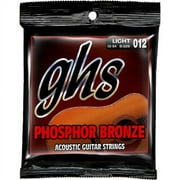 GHS Strings S325 Phosphor Bronze Acoustic Guitar Strings, Light (.