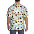 thumbnail image 3 of Logiee Submarine With Fishes Undersea Print Men's Button Down Shirts Short Sleeve, Summer Beach Shirts,Vacation Wedding Shirts,Men's Casual Button-Down Shirts with Pocket-3X-Large, 3 of 5