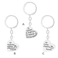 thumbnail image 4 of Youkk Teacher Keychains Bulk Heart-shape Key Chain with Smooth Stainless Steel Durable Rust Protection Charms Pendants D1270-1 1Set, 4 of 6