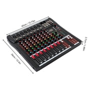 Bluetooth Digital Audio Mixer Professional Interface 8-Channel Mixing Console Sound Board for DJ KTV and