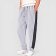 thumbnail image 7 of 7-8 Years Boys Pants Casual Trousers Boy Fleece Trousers Casual Pants Cargo Jogger Pants with Pockets Light Gray Pants, 7 of 7