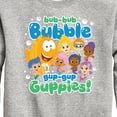 thumbnail image 3 of Bubble Guppies - Bub Bub Bubble Gup Gup Guppies - Toddler And Youth Crewneck Fleece Sweatshirt, 3 of 5