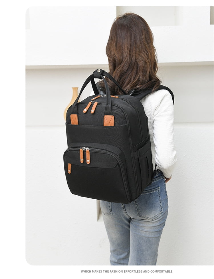 RKXQT Extra Large Diaper Bag for 2 Kids - Expandable 35L Twin Diapers Bags Backpack with 4 Insulated & 16" Laptop Pocket & 2 Compartments - Big Baby Backpacks - Travel Pañaleras Para Bebe, Unisex