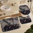 thumbnail image 6 of 4 Piece SKZ Stray Korea Ki Shower Curtain Sets with Rugs, Toilet Lid Cover, Bath Mat and 12 Hooks, Waterproof Shower Curtain Set for Bathroom, 6 of 8