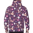 thumbnail image 3 of Bingfone Cute Squirrel Floral Men's Drawstring Hoodie Long Sleeve Pocket Sweatshirts-XX-Large, 3 of 6