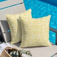 thumbnail image 2 of Throw Pillow Covers 16x16 Inch, Botanical Rose Decorative Pillow Cases for Couch Sofa Bed, Vintage Yellow Floral Leaf Summer Farmhouse Cotton Linen Square Home Decor Pillowcases with Hidden Zipper, 2 of 9