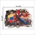 thumbnail image 3 of Pegatinas de pared de Spiderman, pegatinas de efecto 3D, decoración de dormitorio, pegatina de pared adhesiva reposicionable gigante, pegatinas de pared de Spiderman para niños JAMW Sencillez, 3 of 5