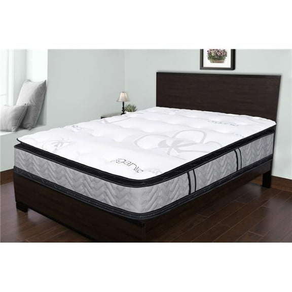 Spectra Mattress  14 in. Orthopedic Organic Plush Knife Edge Pillow Top Double Sided Pocketed Coil - Full