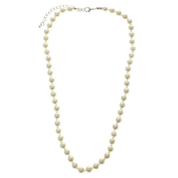 White, Beaded, Fashion Necklace TMN916