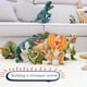 thumbnail image 4 of Wilomis Dinosaurio Relleno Animal 17 "" T Rex Dinosaurio Felpa Verde Dino Peluche Tiranosaurio Rex Dino Peluche Dinosaurio Juguetes para niños 5-7, 4 of 5