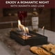 thumbnail image 2 of Alcohol Fireplace Light, Oblong Stainless Steel Glass True Fire Heating, for Home Decor Indoor Atmosphere Light, 2 of 5
