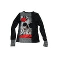 thumbnail image 4 of Franhais Women Trendy T-Shirt, Vintage Eye/Leopard Print Round-Neck Long Sleeve Casual Tops, 4 of 6
