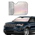 thumbnail image 2 of Yiaed Glitter Light Pearl Print Car Windshield Sunshade Front Auto Car Front Window Sun Shade Foldable Sun Visor Shield Cover Auto Accessories for Sedan SUV Truck-Medium, 2 of 5