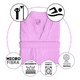 thumbnail image 4 of Bata de Baño TexBen Unisex Microfibra Rosa Pastel, 4 of 4