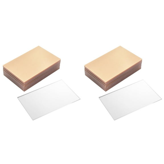 HOMEMAXS 20 Pcs Transparent Acrylic Panels for Crafting Project Picture Frame Cutting